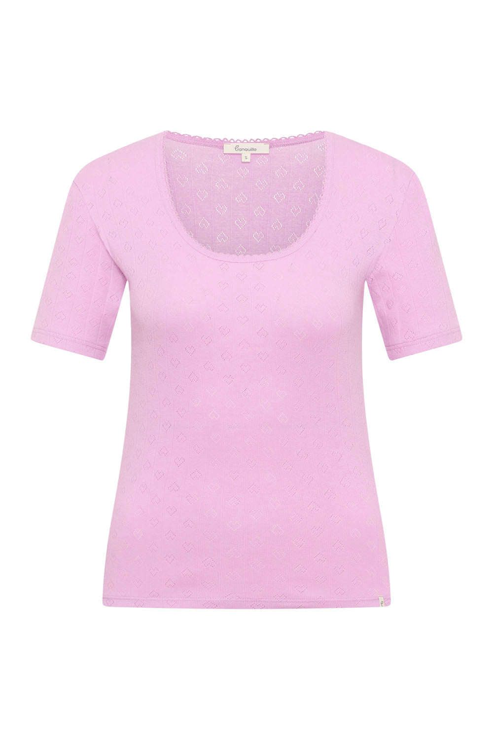 Image Camilaa – Shirt Ajour-Jersey-Rib_4