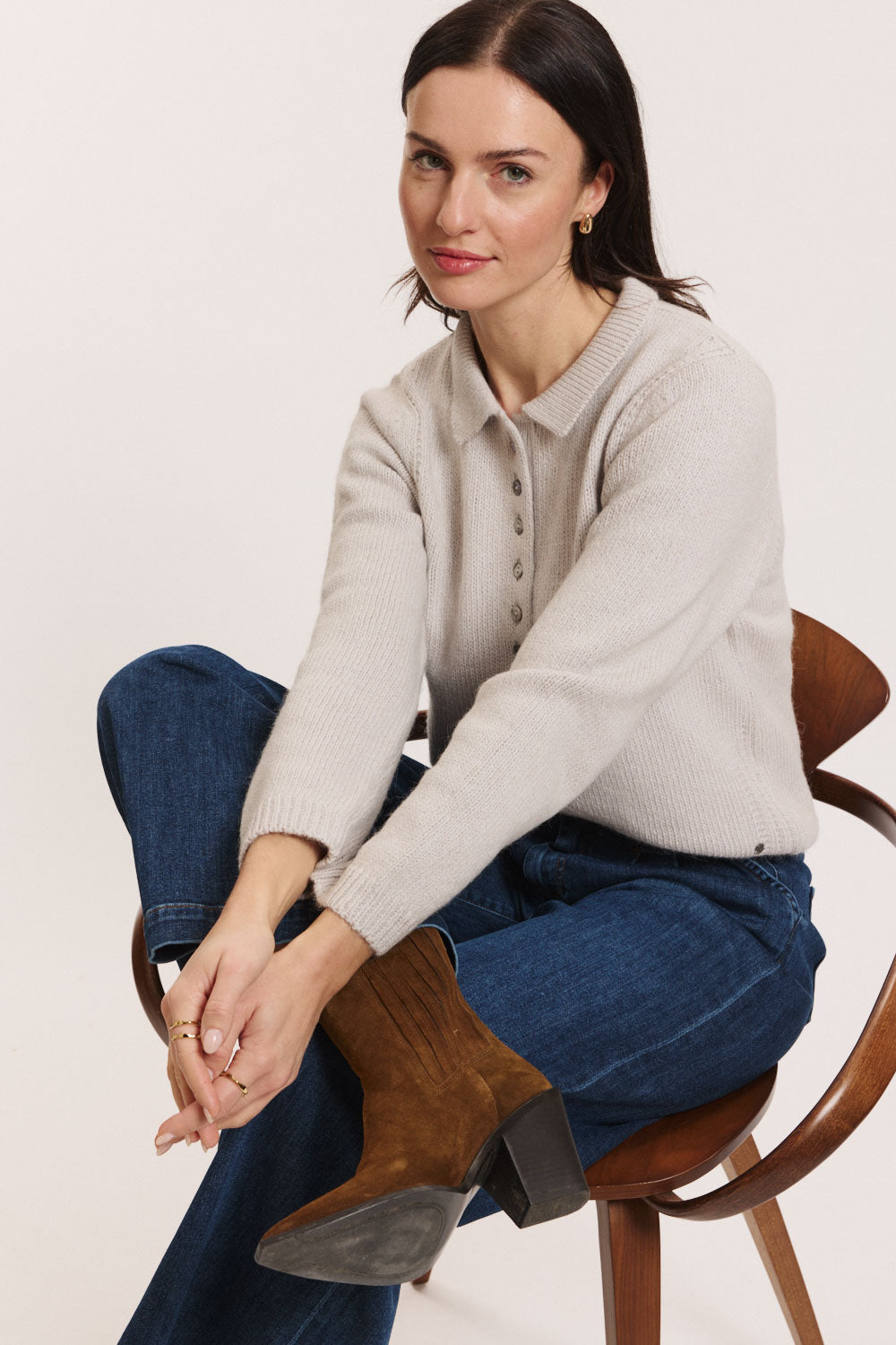 Strick-Pullover Audreyy aus Biobaumwolle