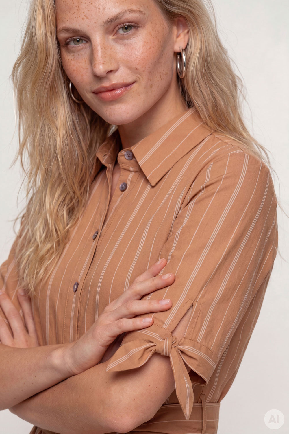 Image Loriell – Midi-Kleid Popeline_3