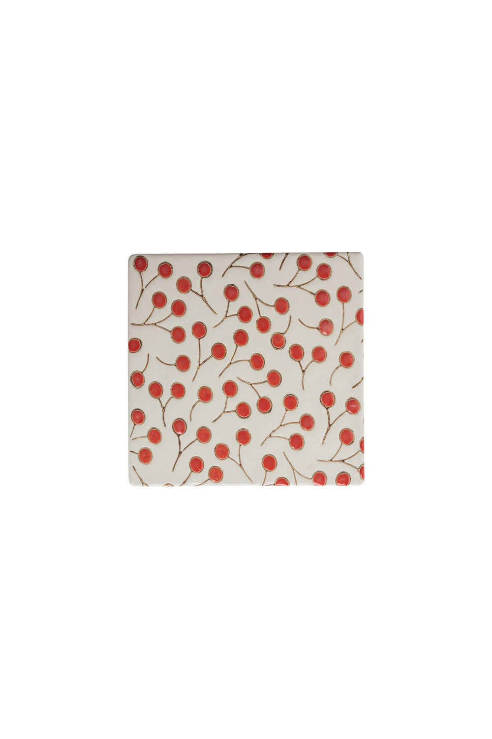 Untersetzer VINTAGE GARDEN red