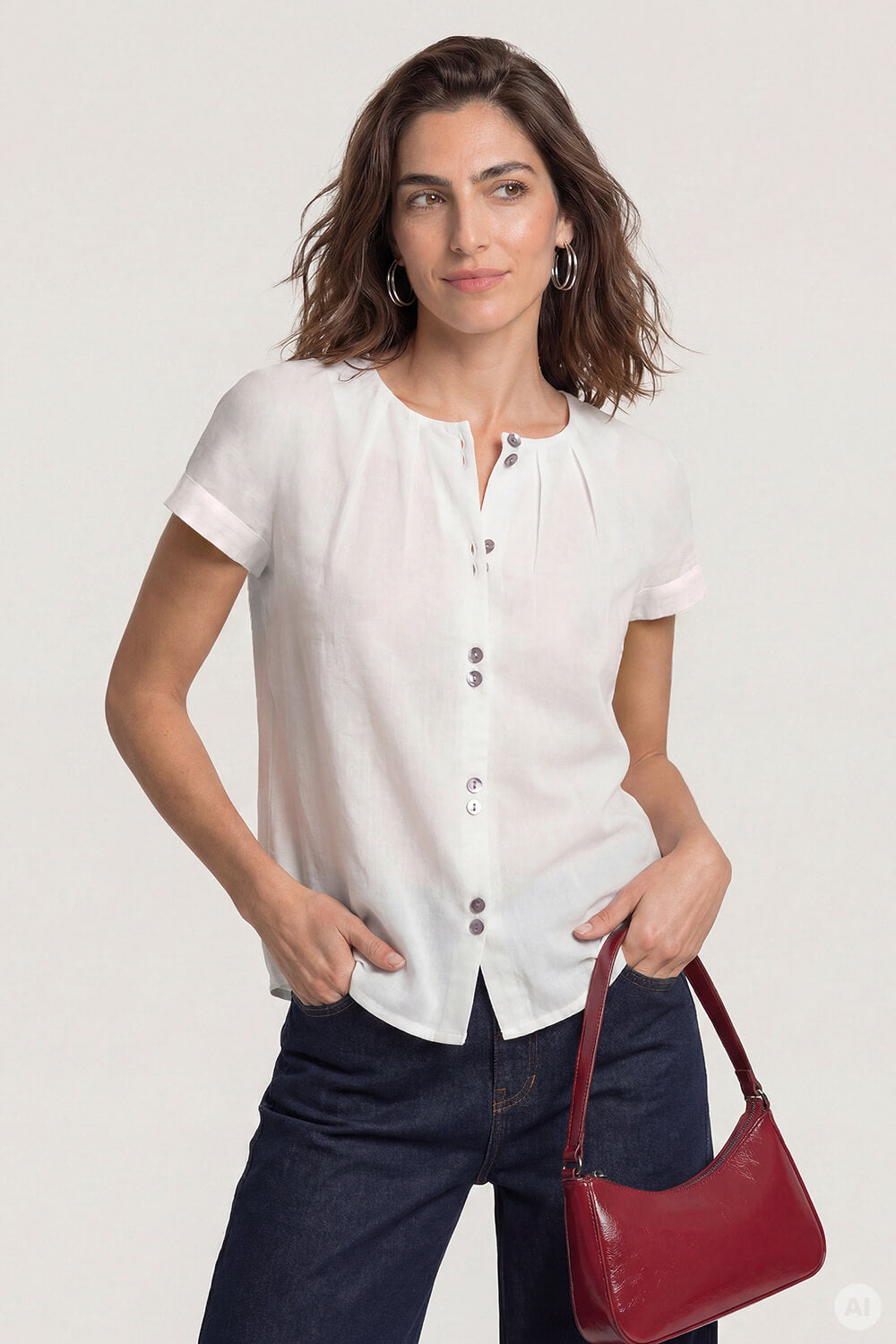 Hasinaa – Voile-Bluse romantisch