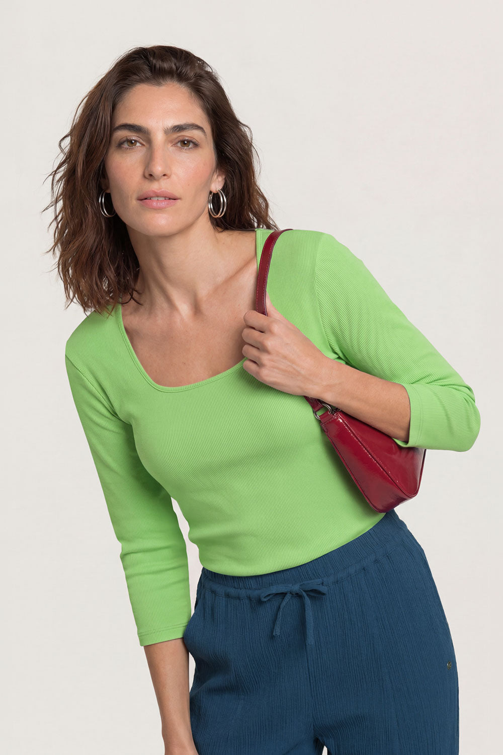 Image Lollyy – Rib-Shirt Square-Neck_1