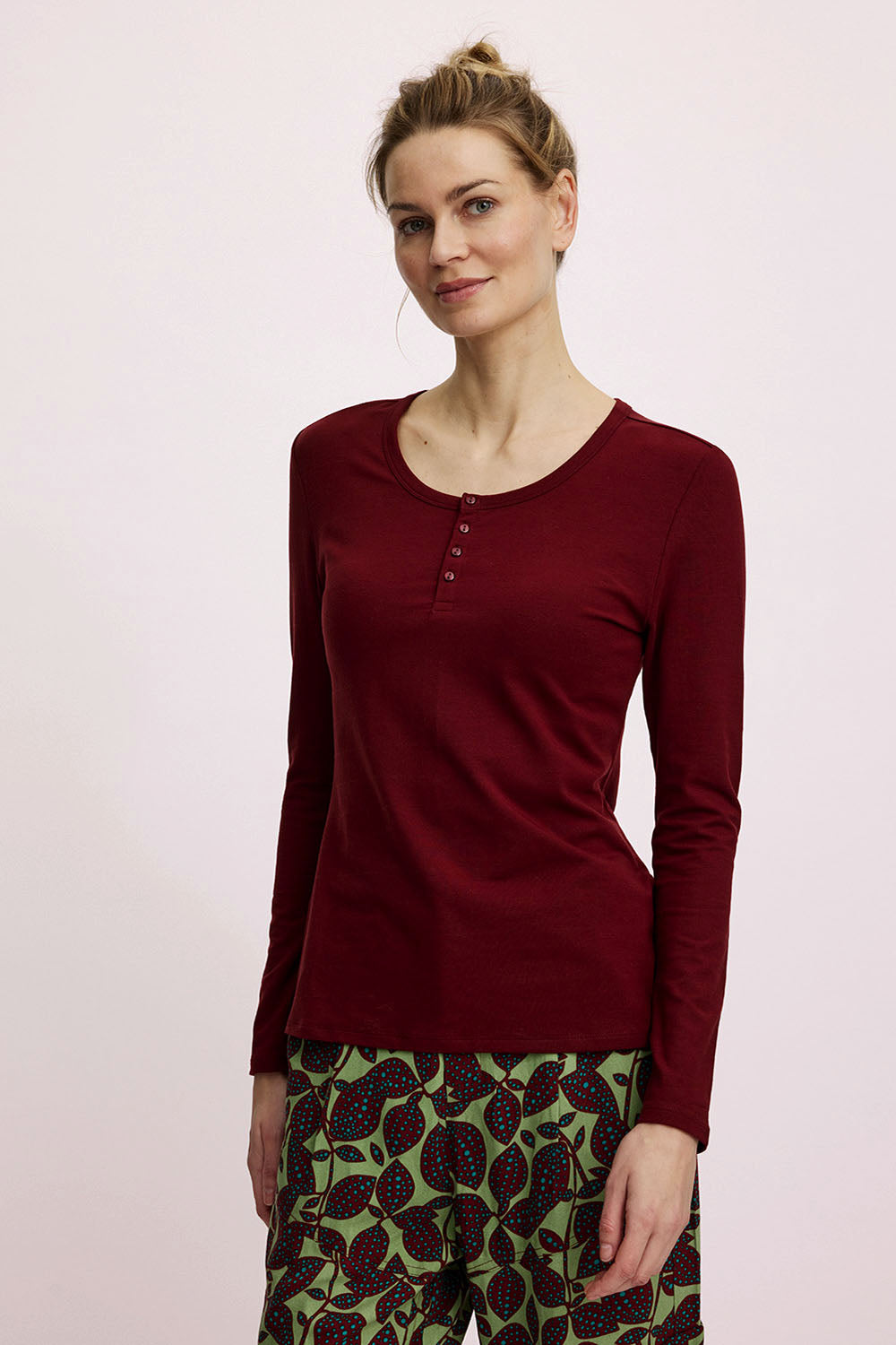 Henley-Shirt aus Tencel™