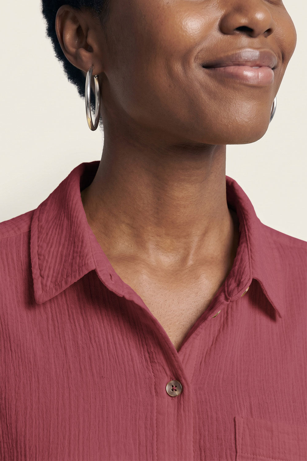Image Silonaa – Weite Bluse Slub-Musselin_3