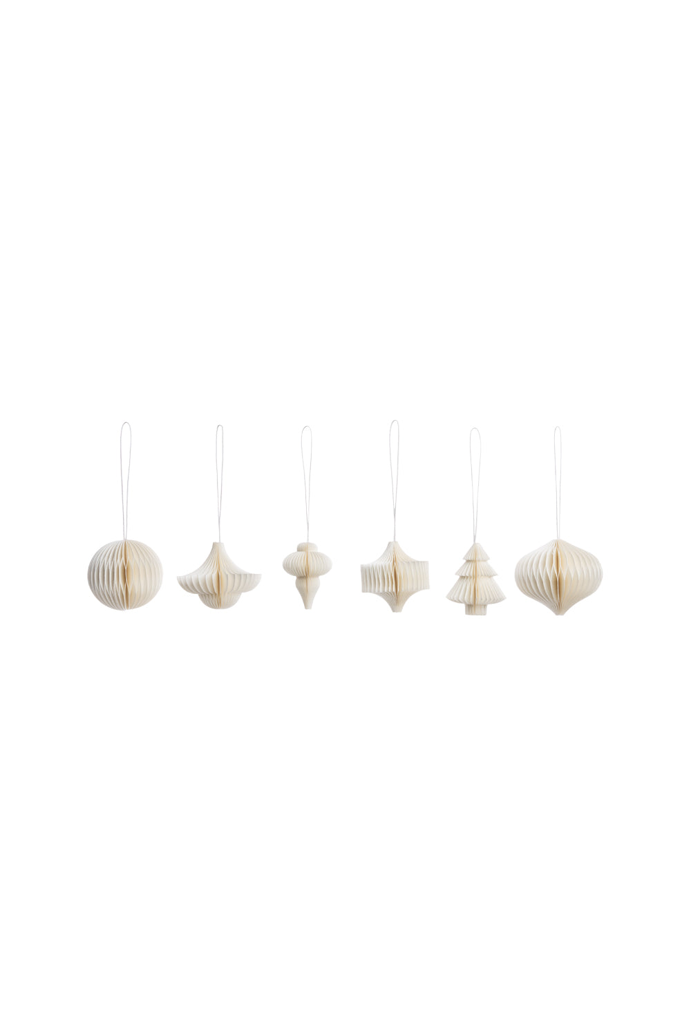 Papieranhänger WHITE PAPERA 6er-Set