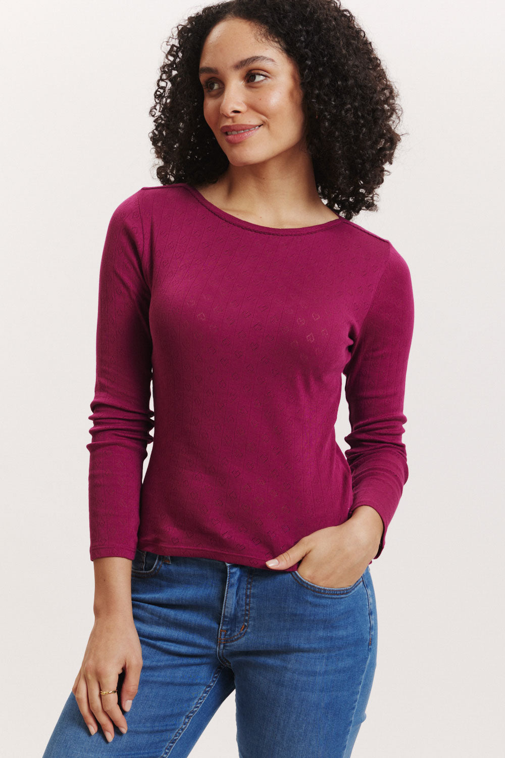 Ajour-Shirt Coraa aus Biobaumwolle