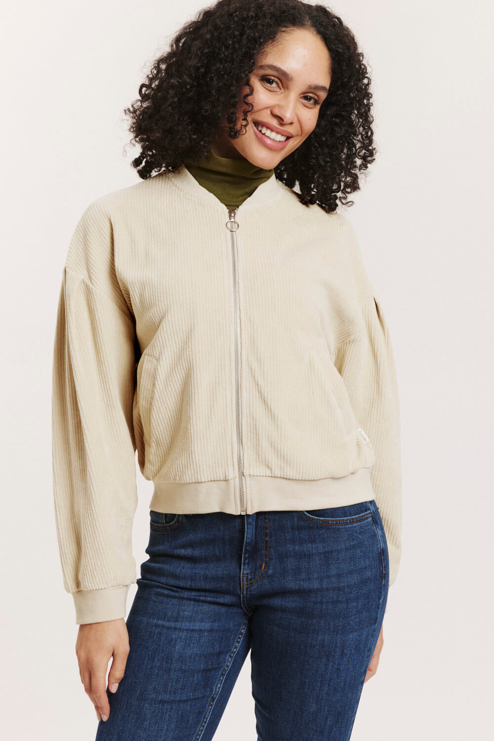 Aminaa Velour Cord Jacket – Organic Cotton