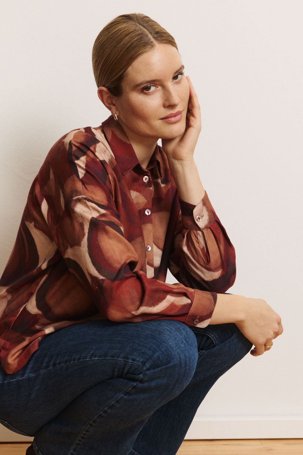 Bluse Jolandaa aus EcoVero™-Twill