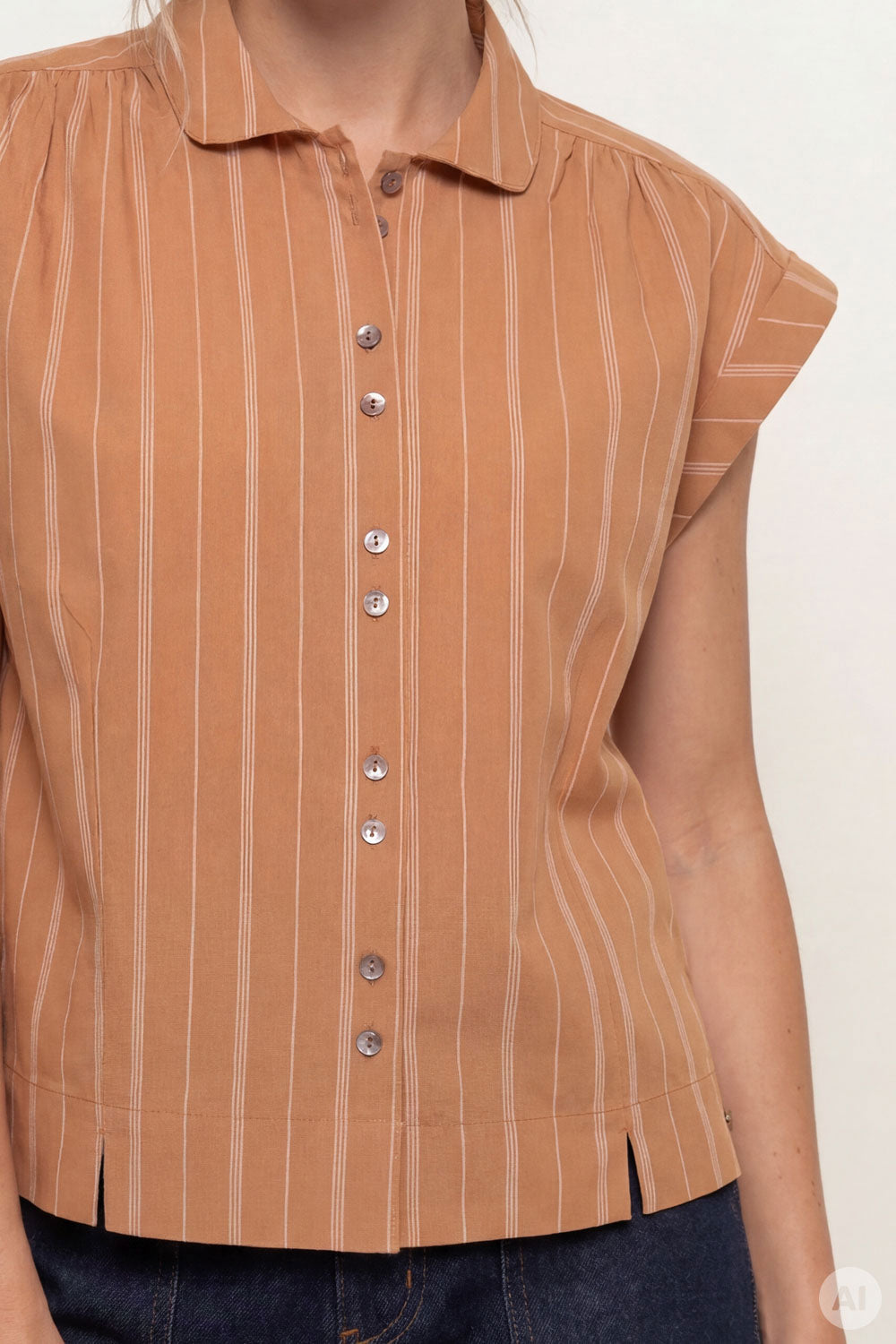 Image Eddaa – Popeline-Bluse Bubikragen_3