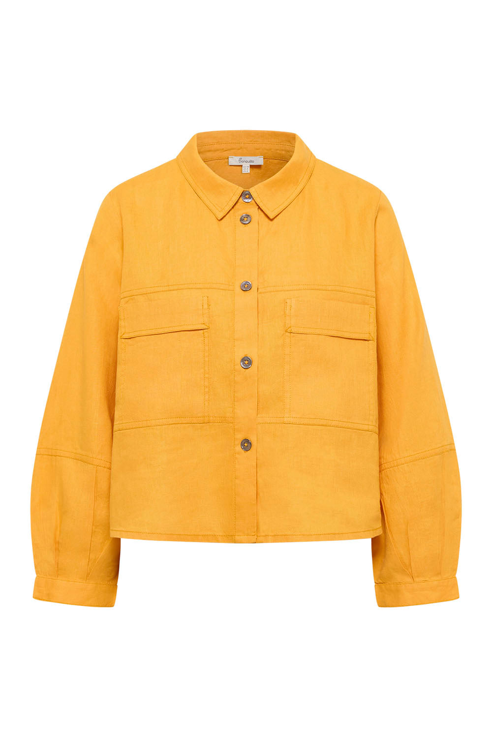 Image Ravinaa – Leinen-Hemdjacke Boxy Fit_4