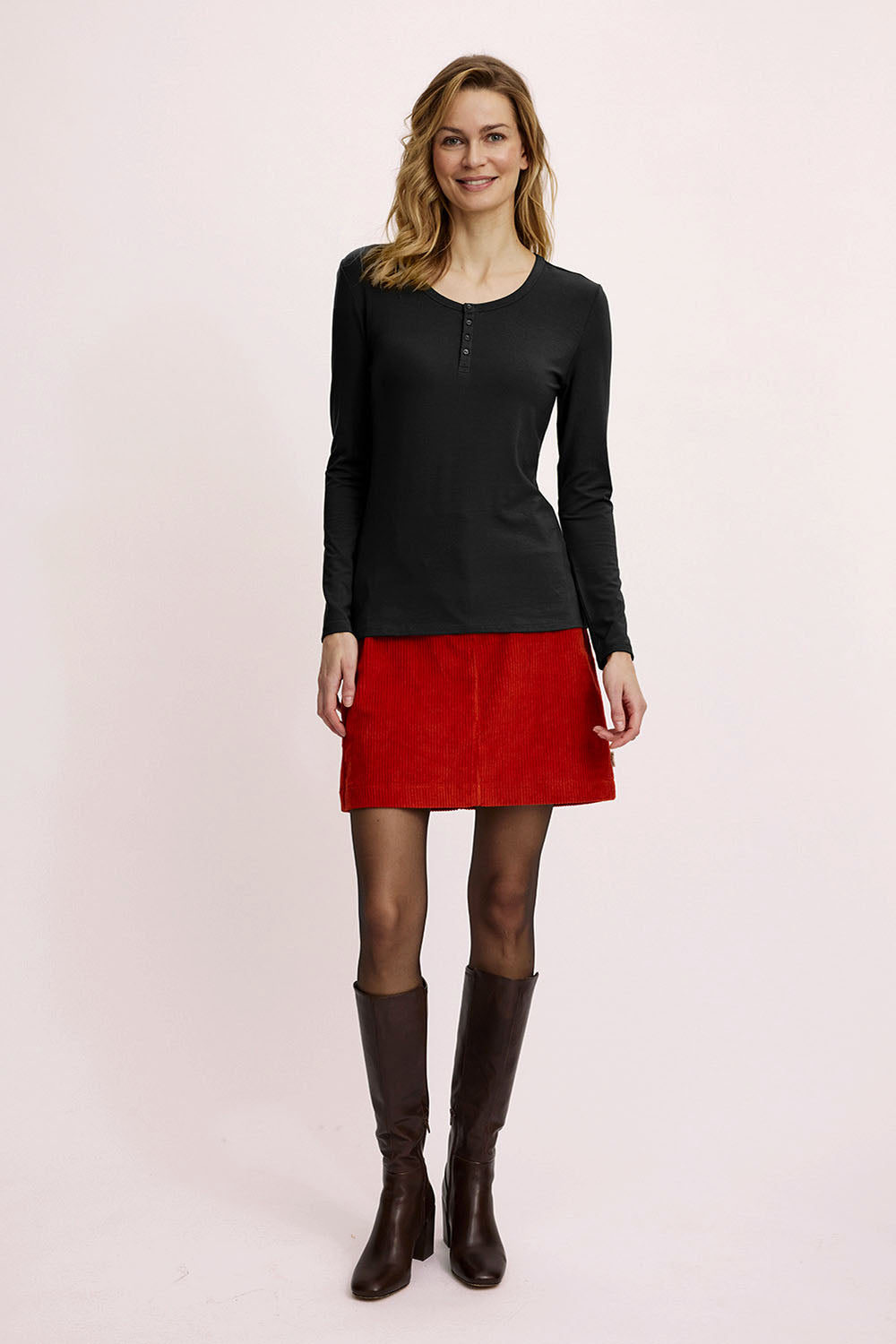 Henley-Shirt aus Tencel™