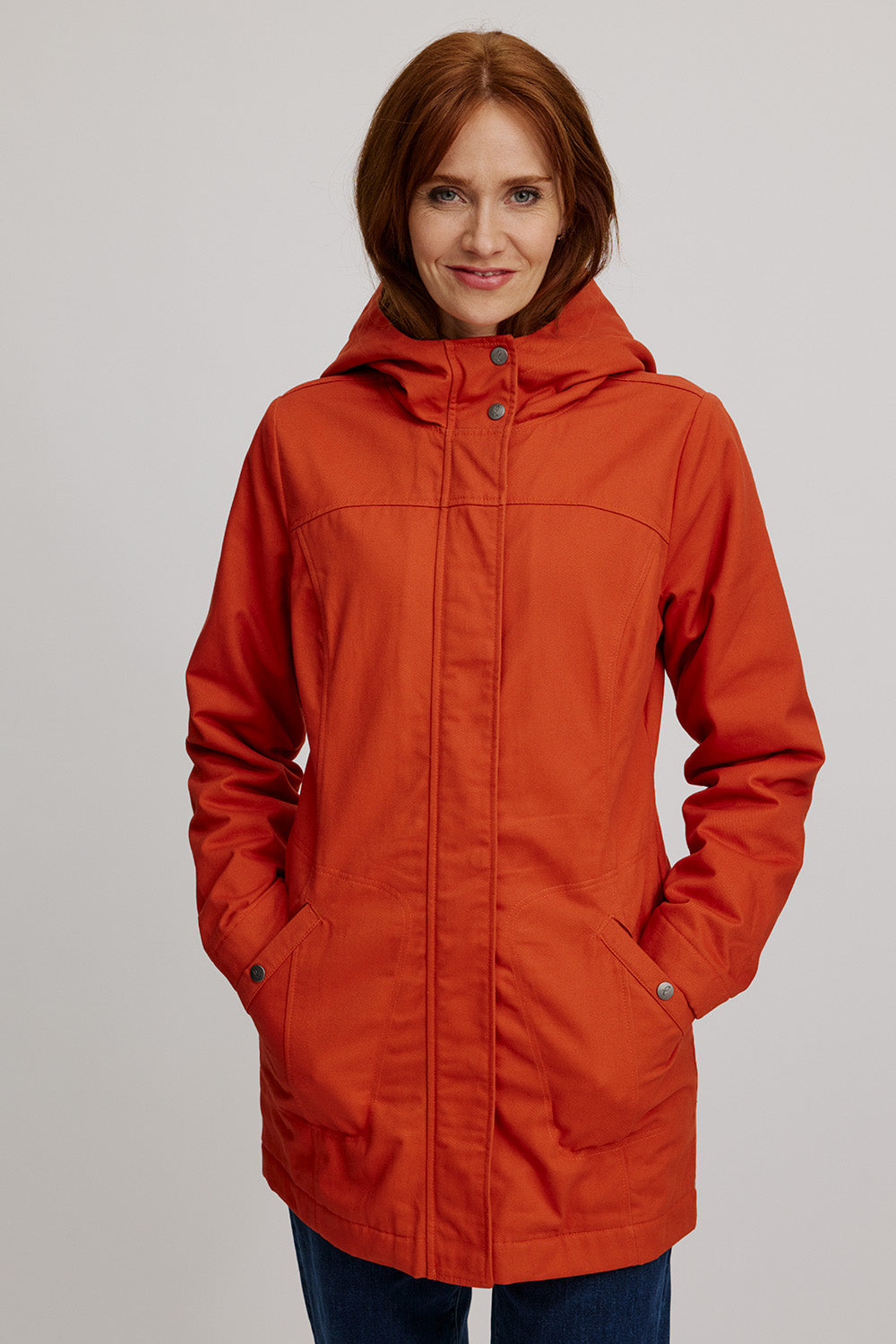 Taillierte Jacke aus Biobaumwolle