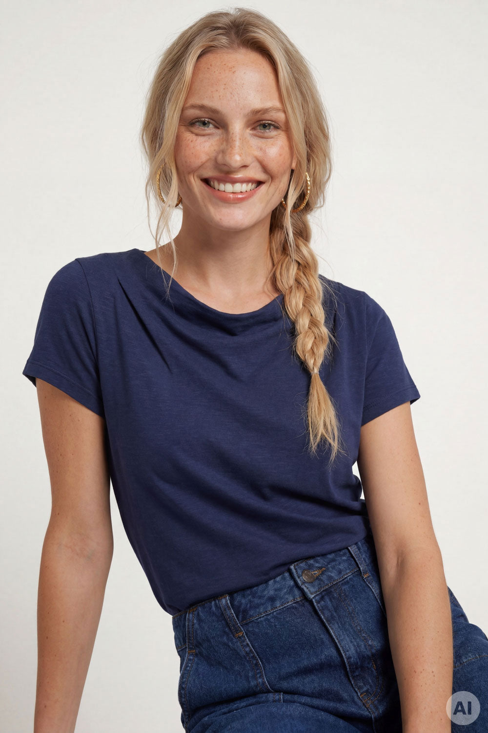 Image Ginaa – Slub-Jersey-Shirt Relaxed Fit_1