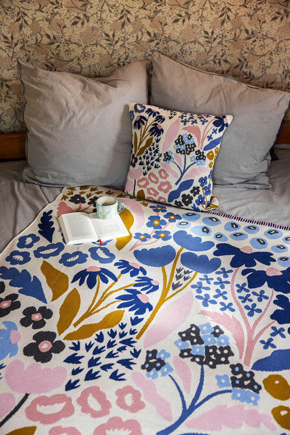 Strickdecke LILAE FLEUR