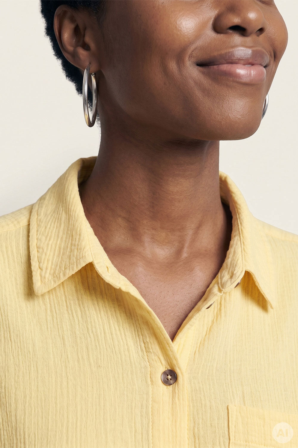 Image Silonaa – Weite Bluse Slub-Musselin_3