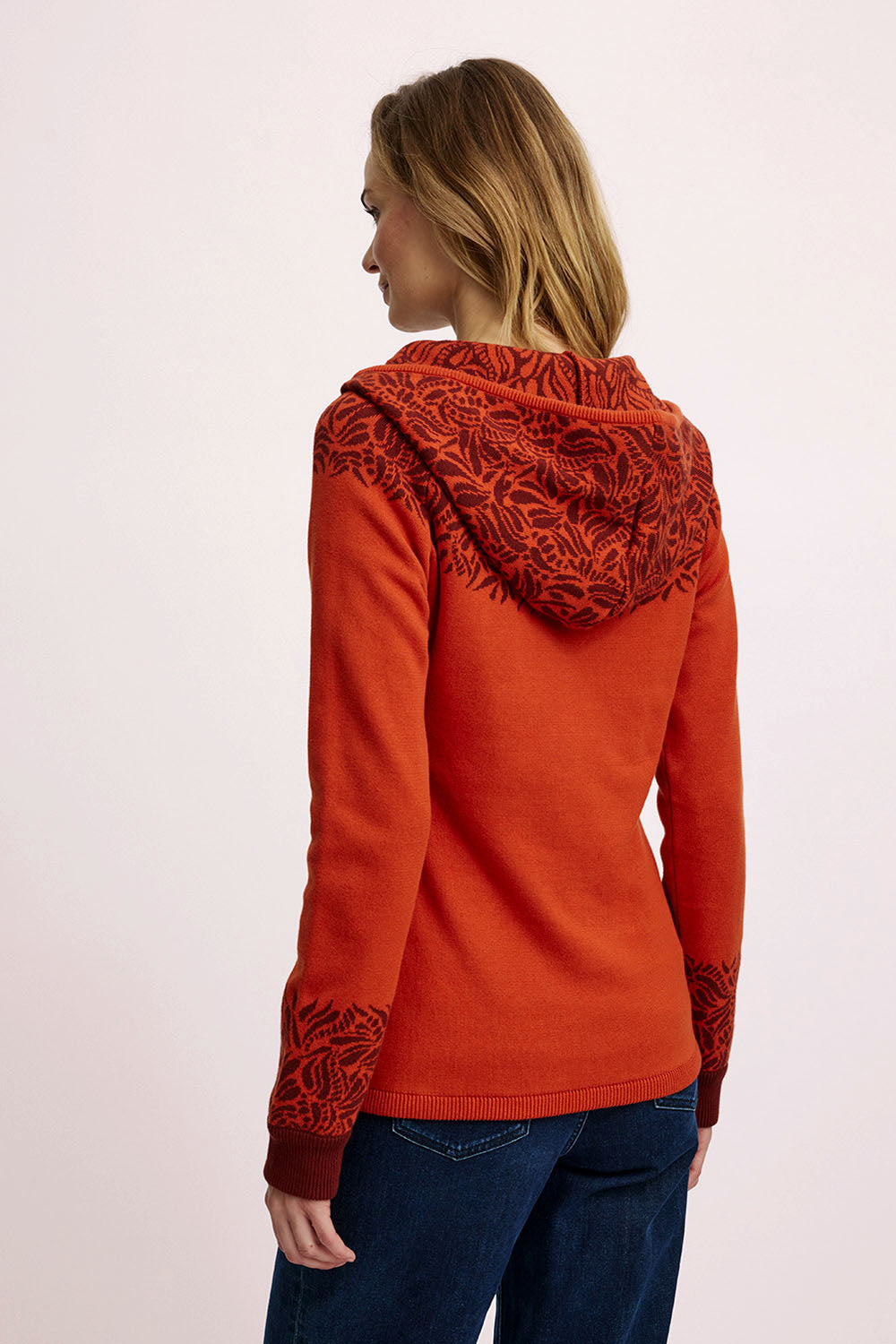 Jaquard-Strickjacke