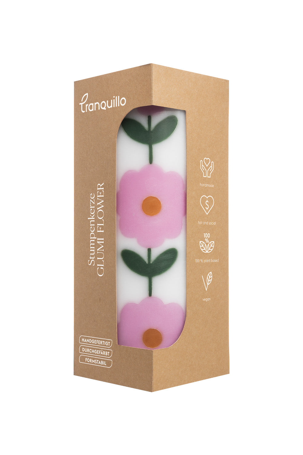 Stumpenkerze GLUMI FLOWER