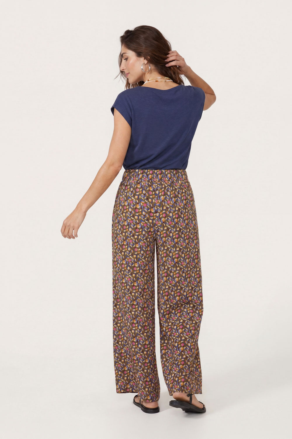Image Paulaa – Weite Hose Crinkle-Viskose_2