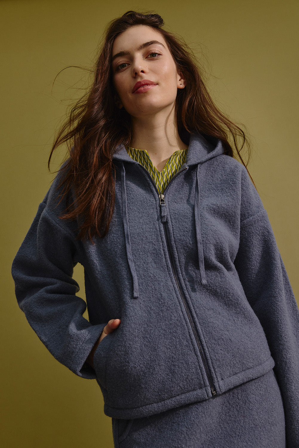 Gemütliche Jacke aus Walkwolle