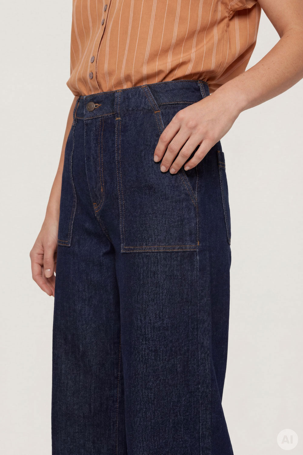 Image Devii – Weite Denim-Hose_3