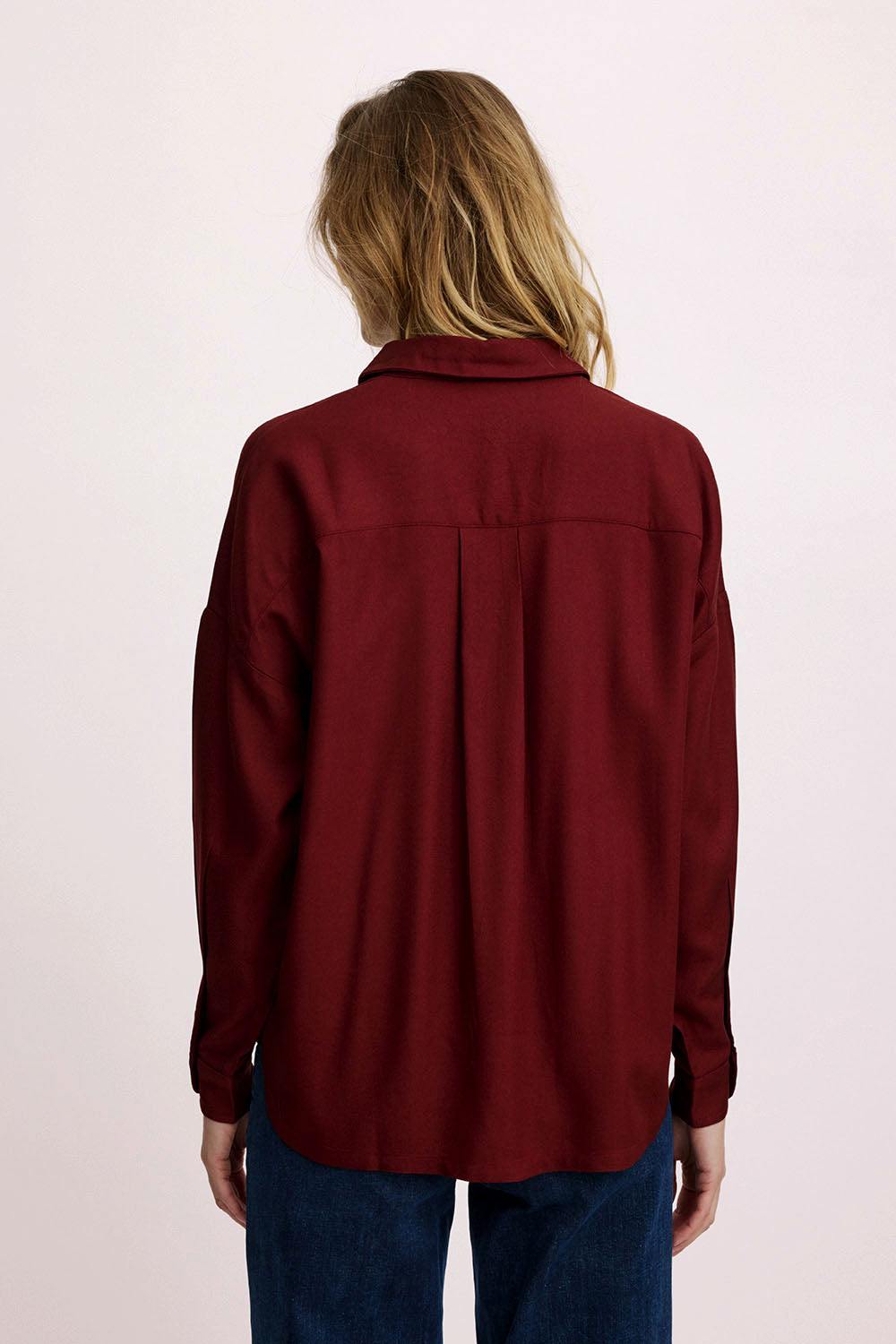 Oversize-Bluse aus EcoVero™ Viskose