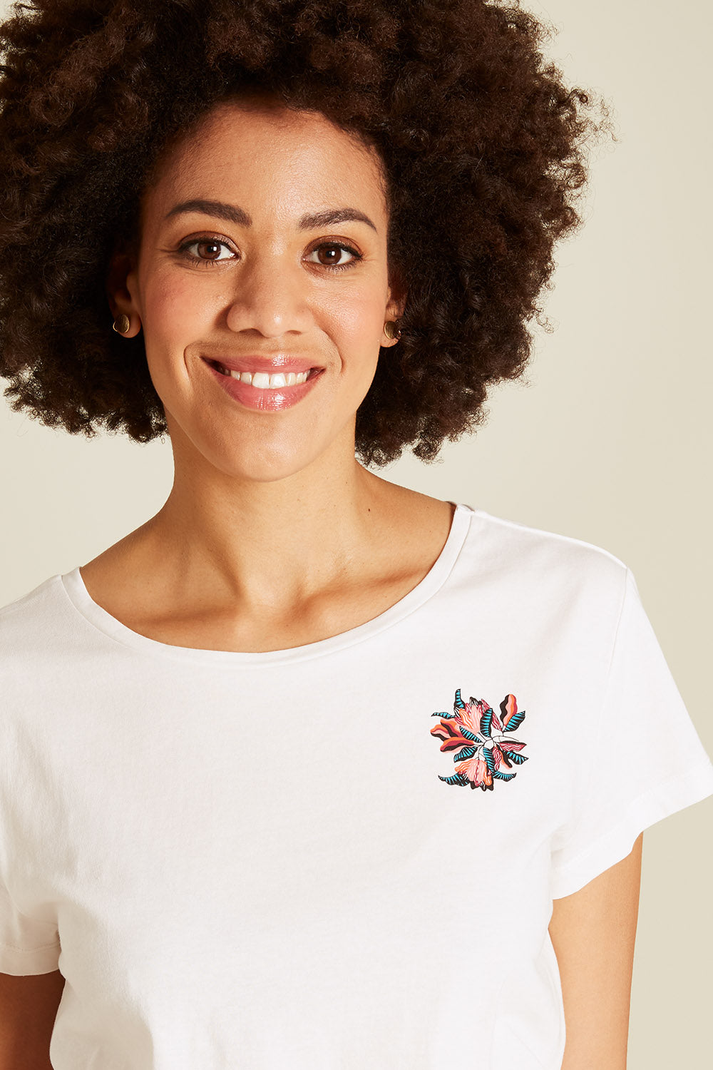 T-Shirt mit floralem Print
