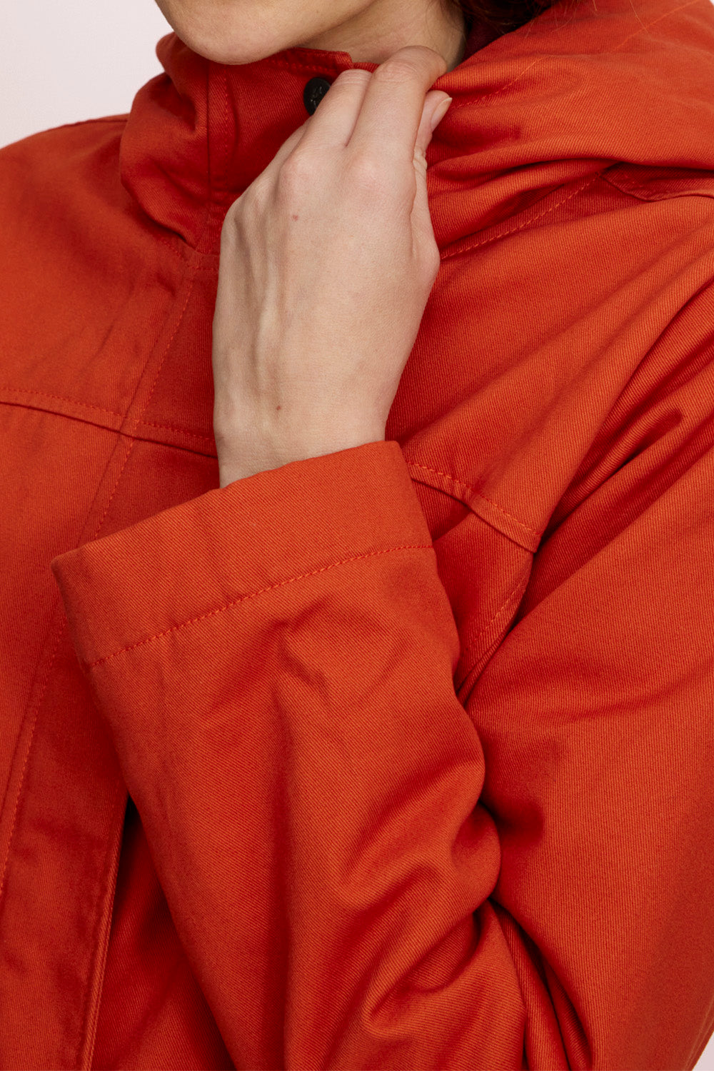 Taillierte Jacke aus Biobaumwolle