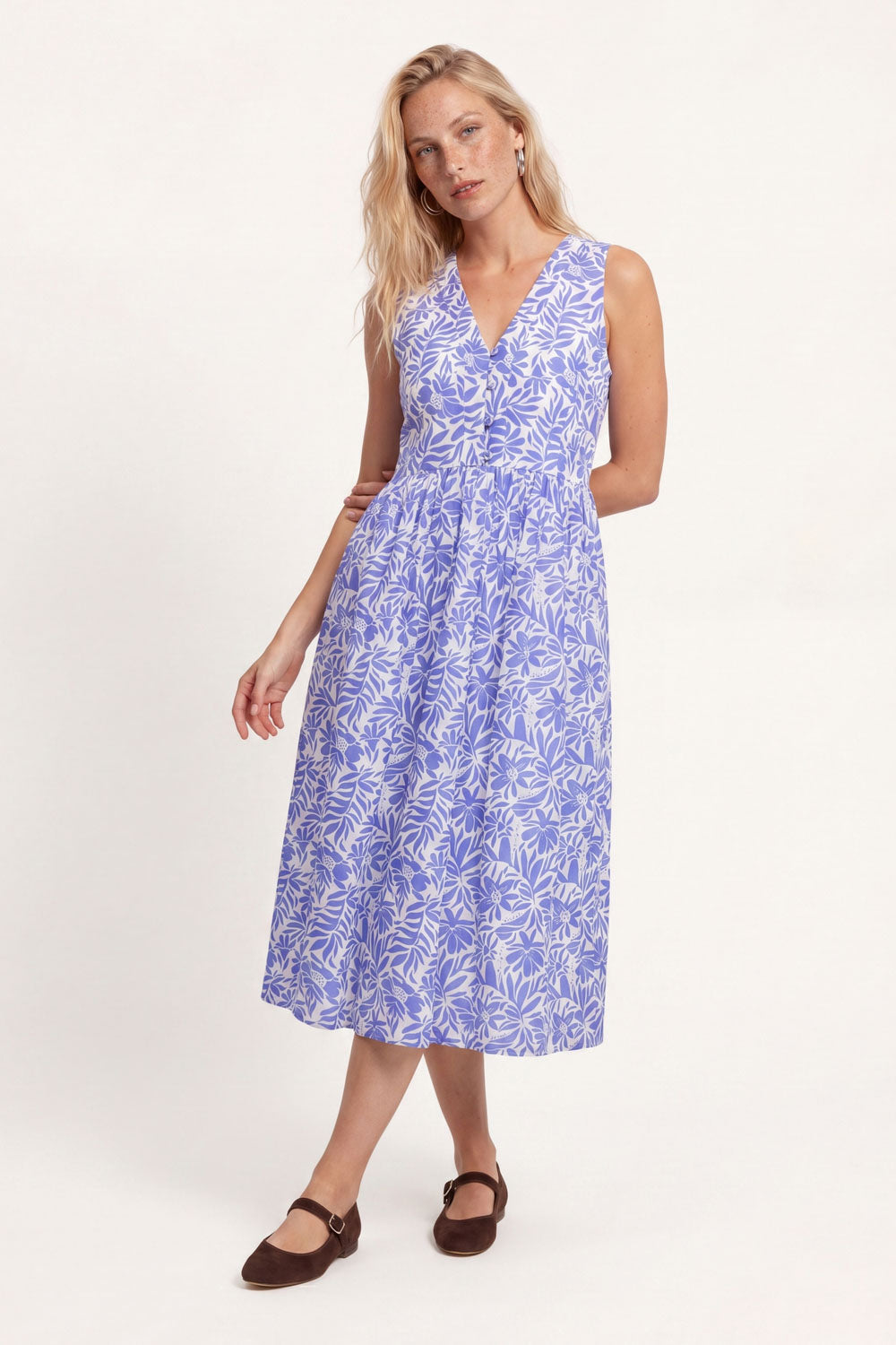 Image Tamikaa – Voile-Kleid Boho Stickerei_1