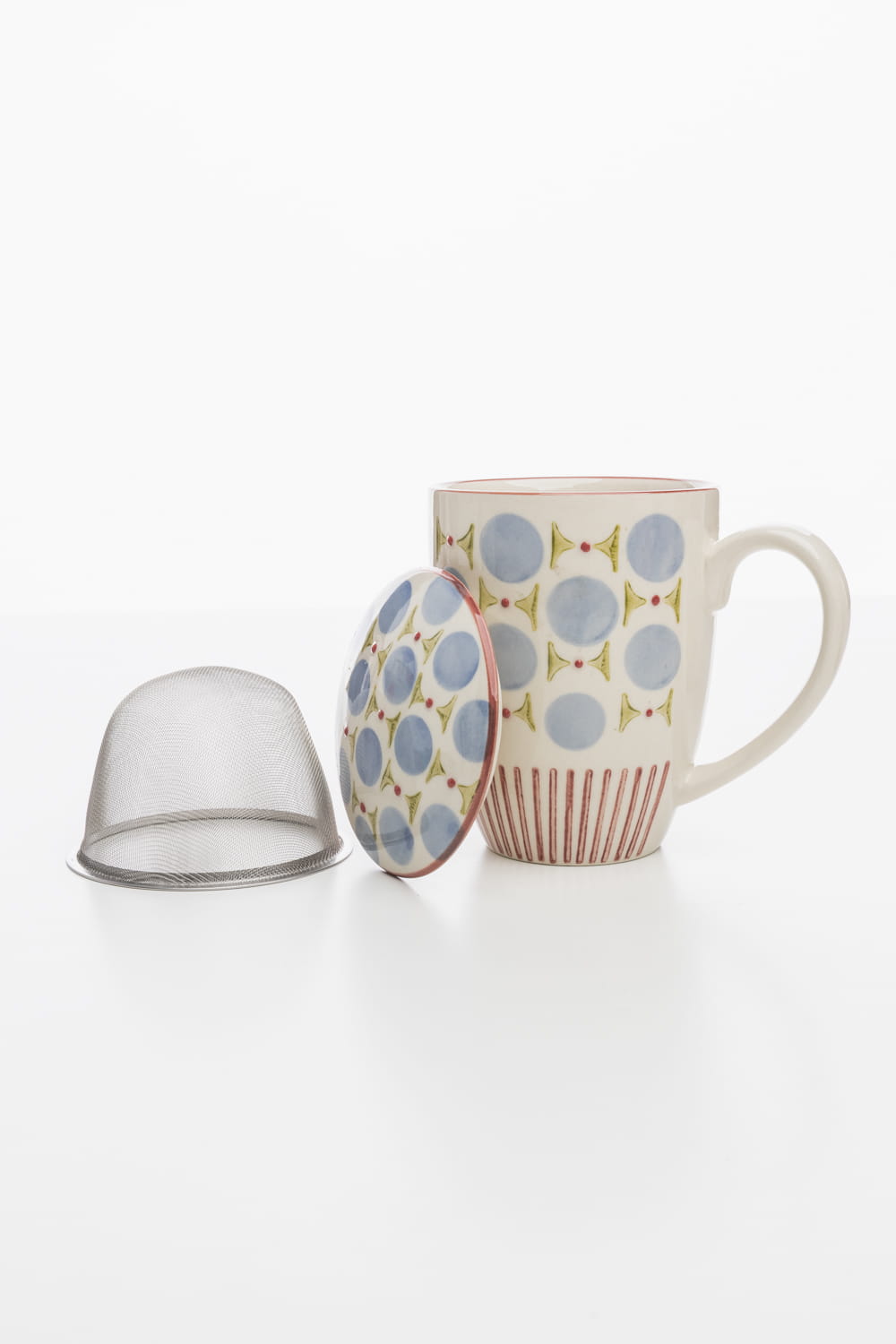 Cup with tea strainer RETROFLORIA 