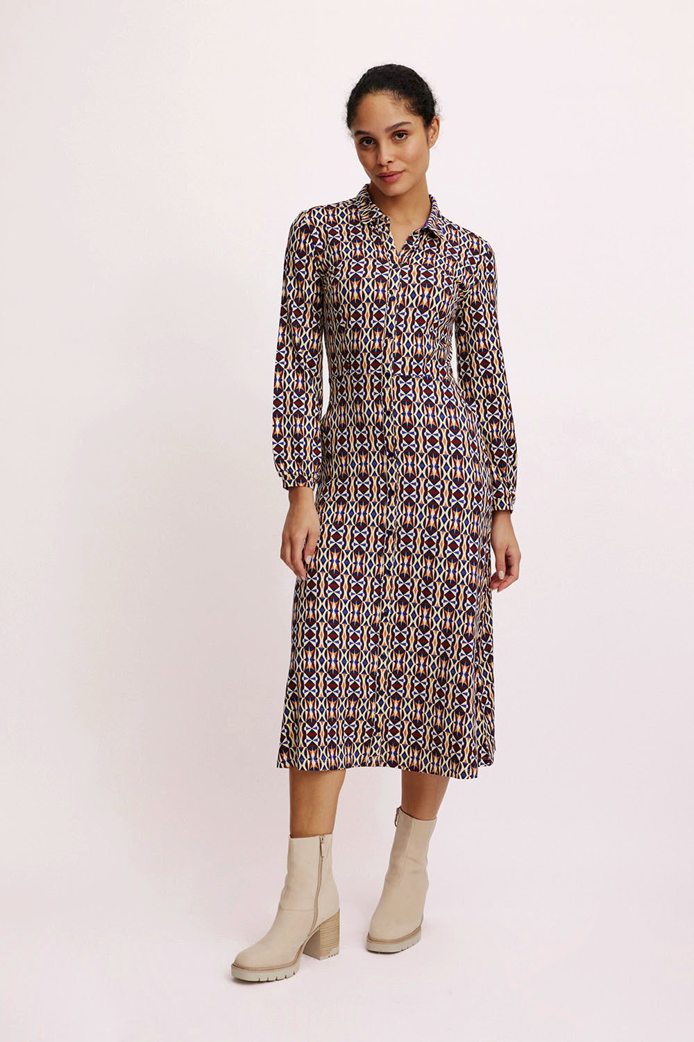 Langes EcoVero™-Kleid