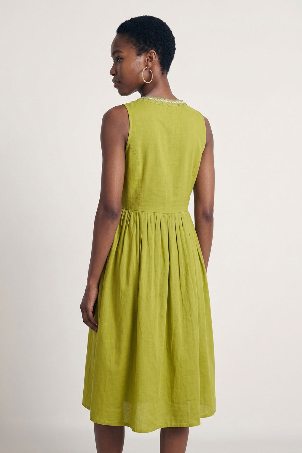 Image Tamikaa – Voile-Kleid Boho Stickerei_2