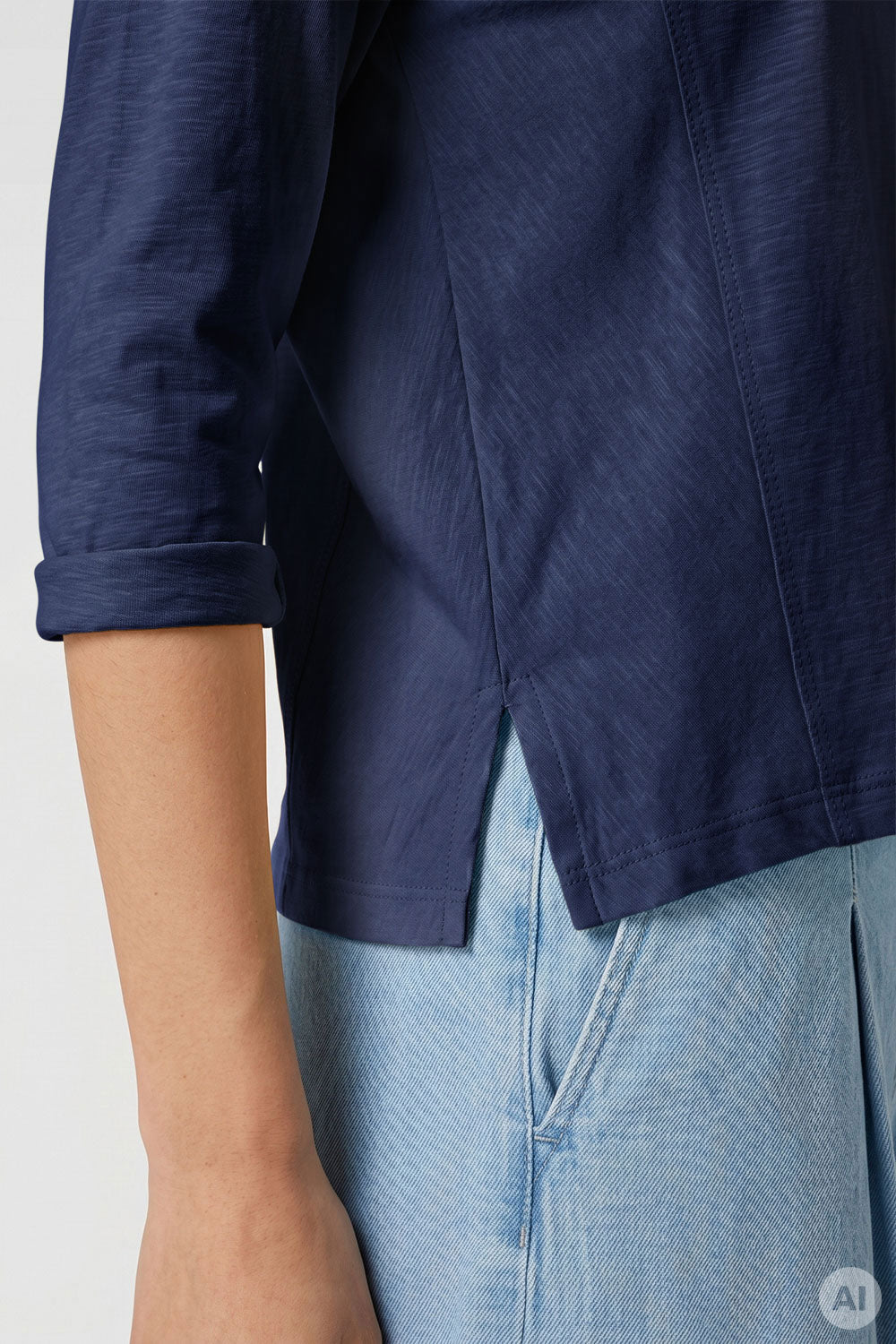 Image Tarifaa – Slub-Jersey-Shirt Detail_3