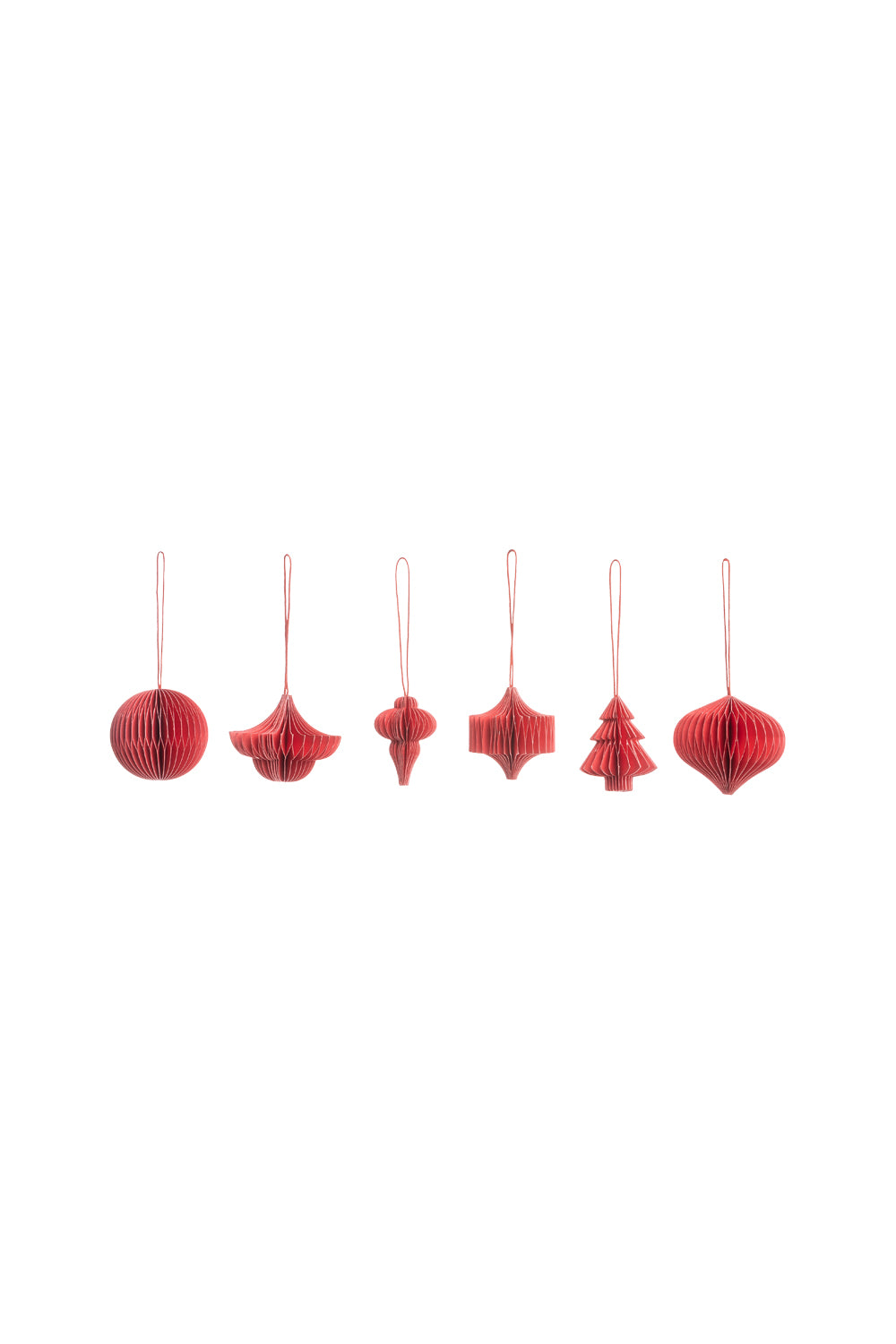 Papieranhänger RED PAPERA 6er-Set