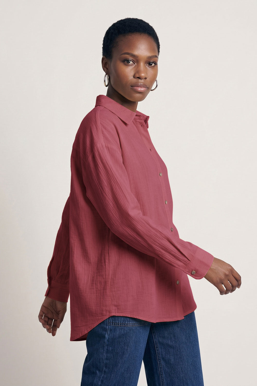 Image Silonaa – Weite Bluse Slub-Musselin_1