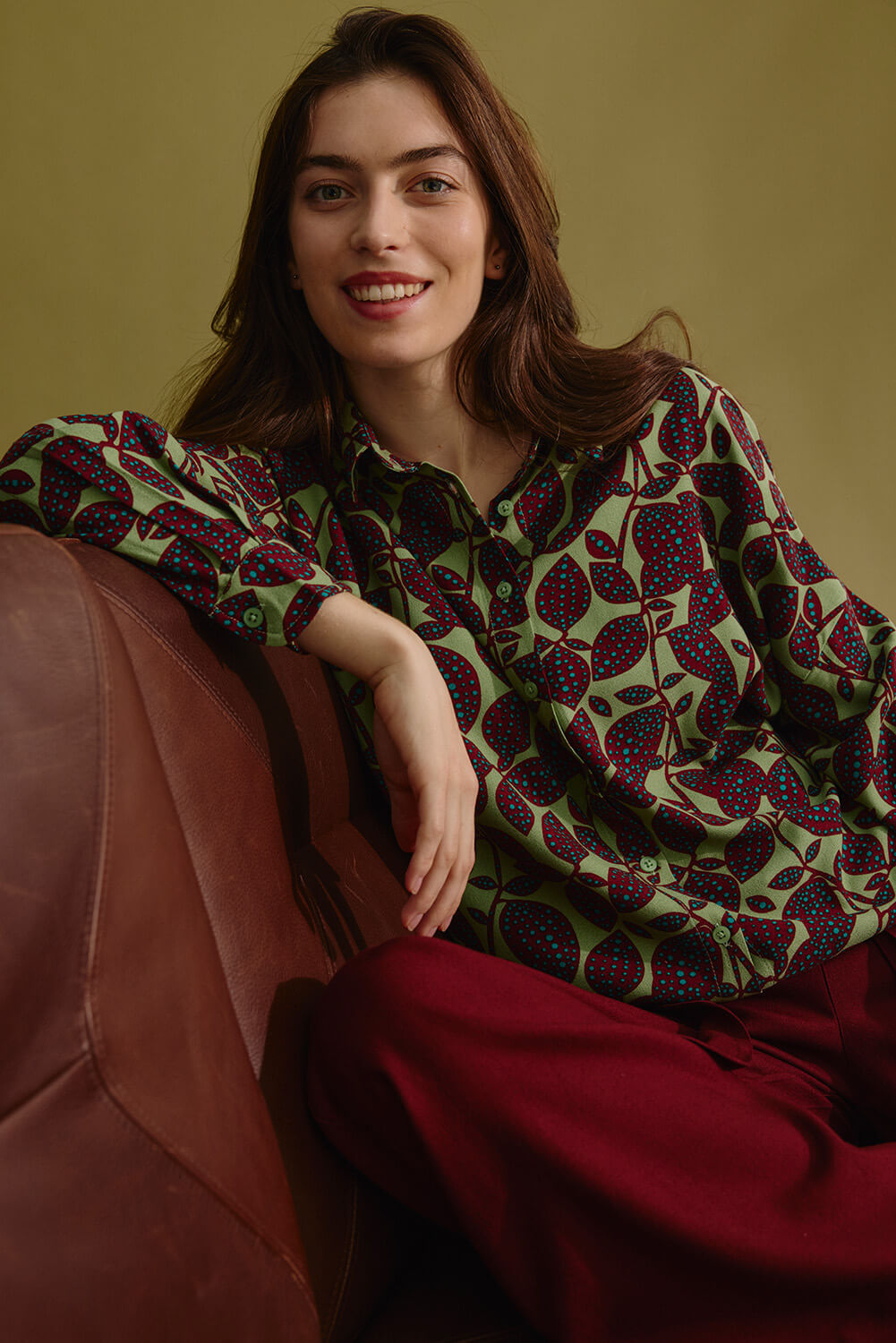 Oversize-Bluse aus EcoVero™ Viskose