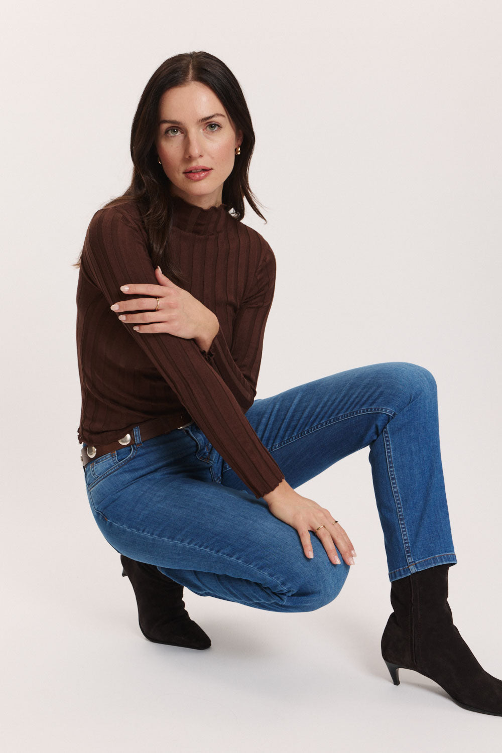 Oberteil aus Carool aus EcoVero-Rippstrick