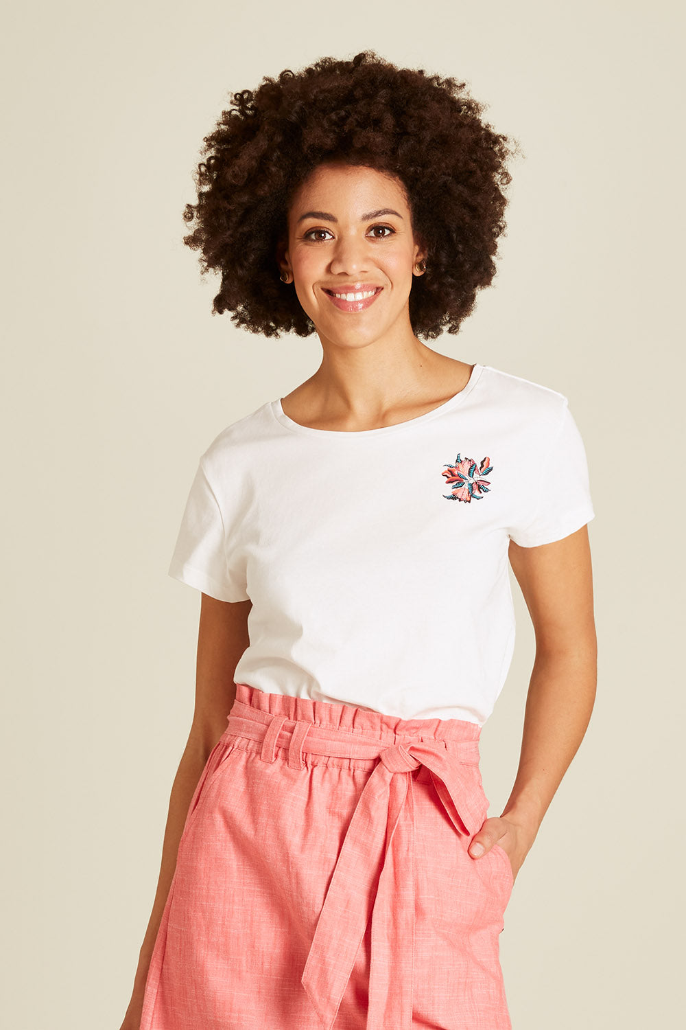 T-Shirt mit floralem Print