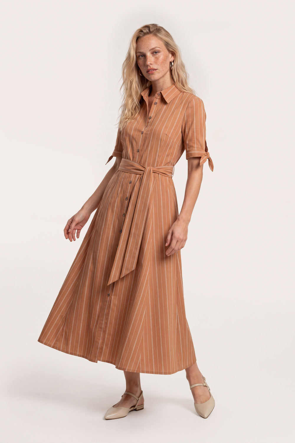 Image Loriell – Midi-Kleid Popeline_1