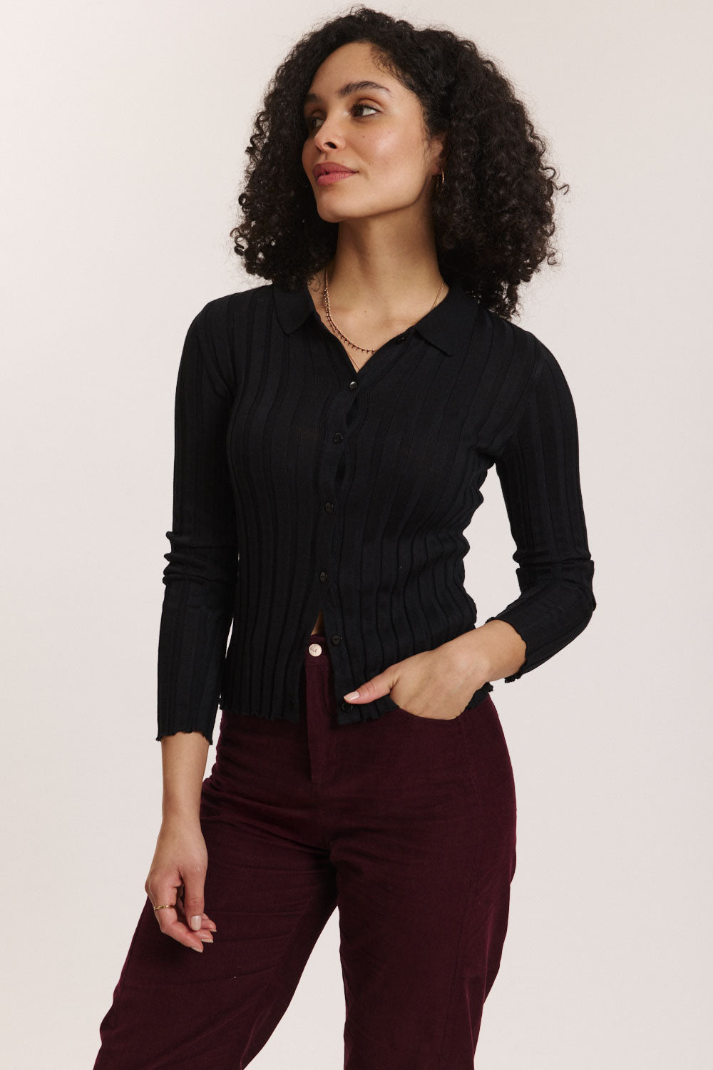 Cardigan Mellii aus EcoVero™ Rib