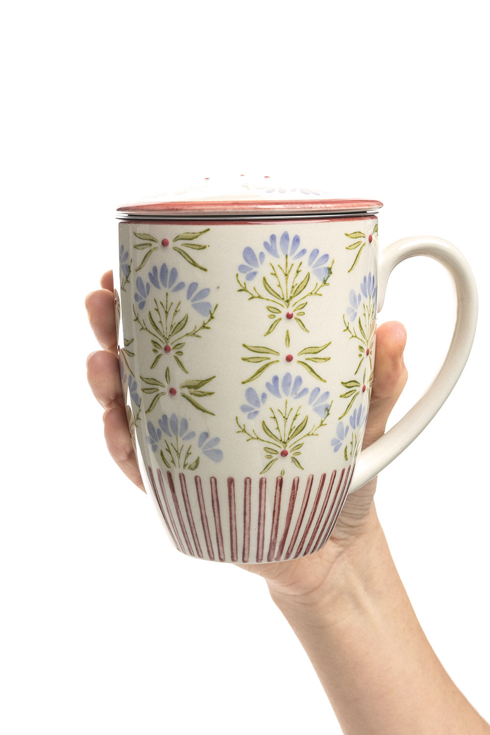 Cup with tea strainer RETROFLORIA 