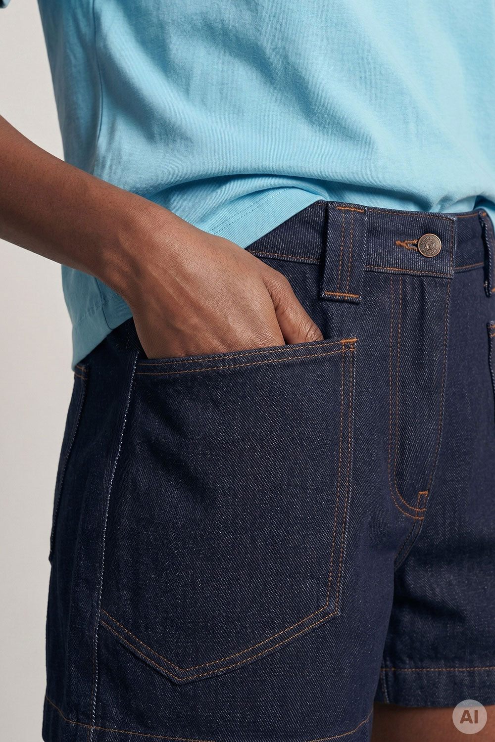 Image Dontaa – Denim-Shorts Raw & Mid Blue_3