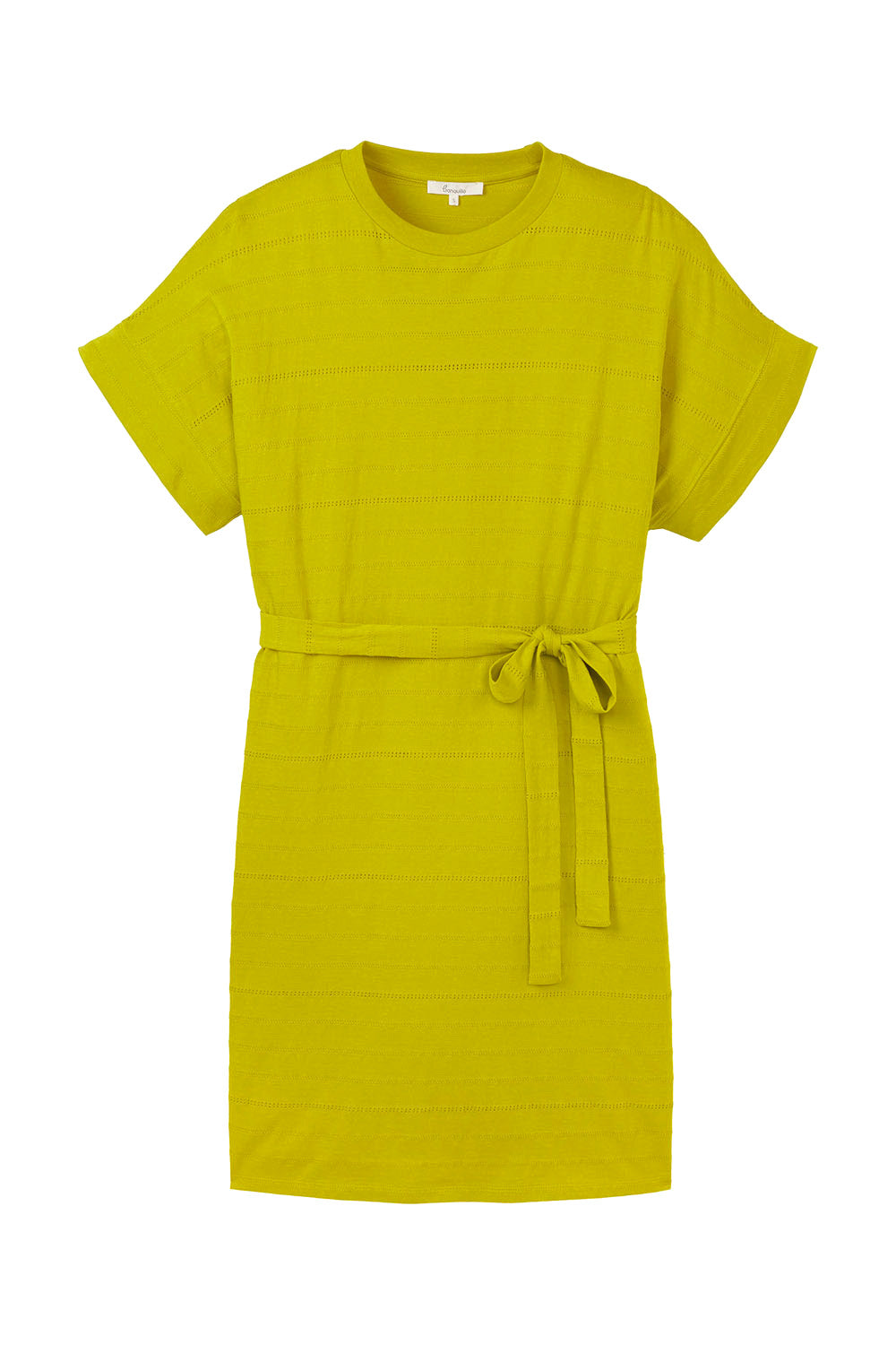 Minikleid aus Ajour-Jersey