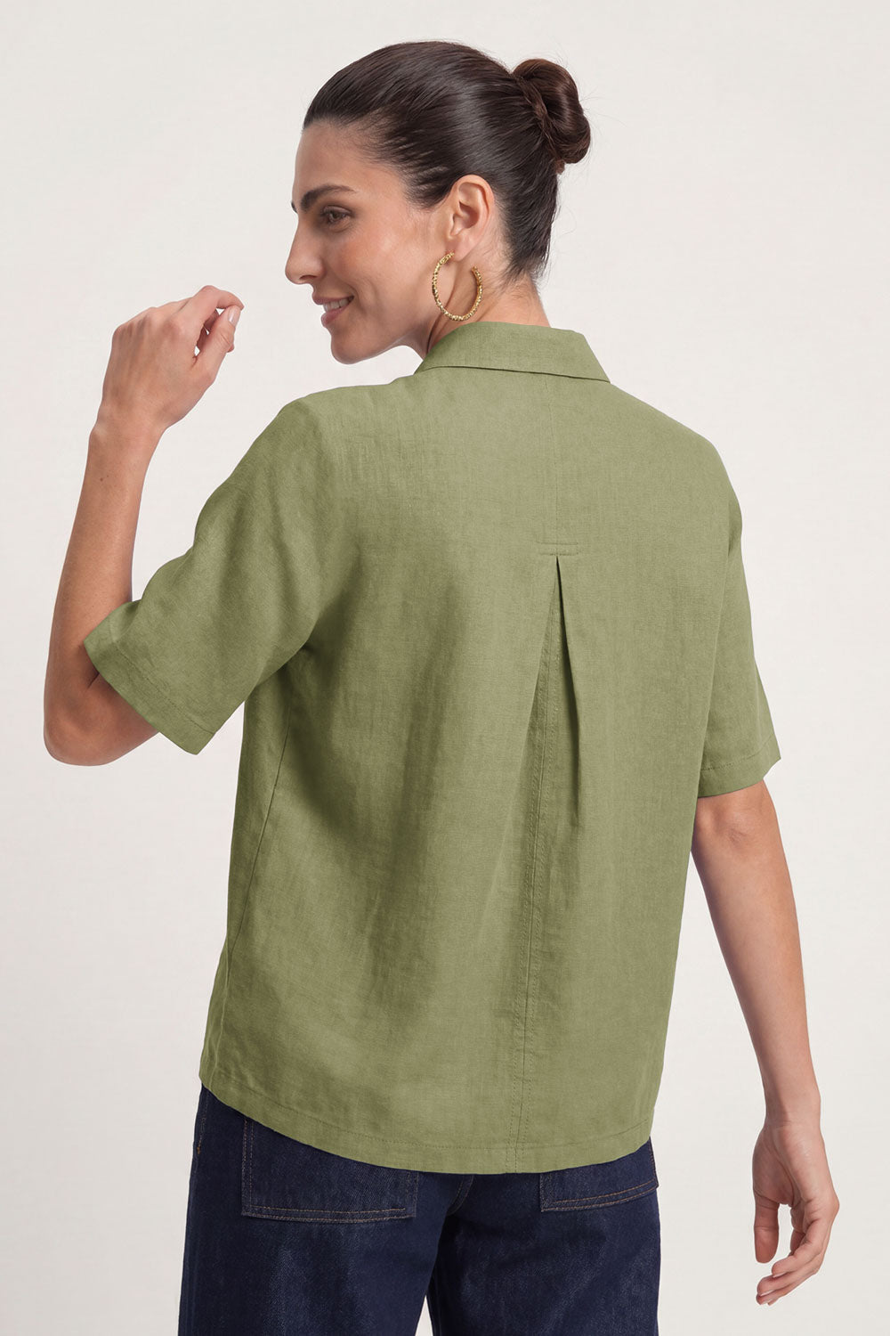 Image Manalaa – Leinenbluse mit 1/2-Arm_2