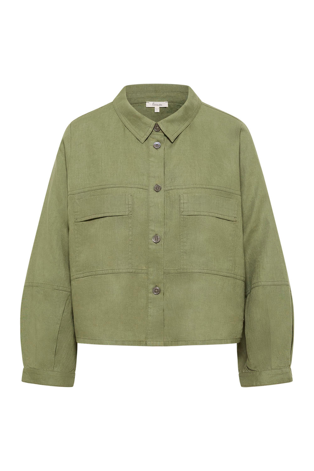 Image Ravinaa – Leinen-Hemdjacke Boxy Fit_4