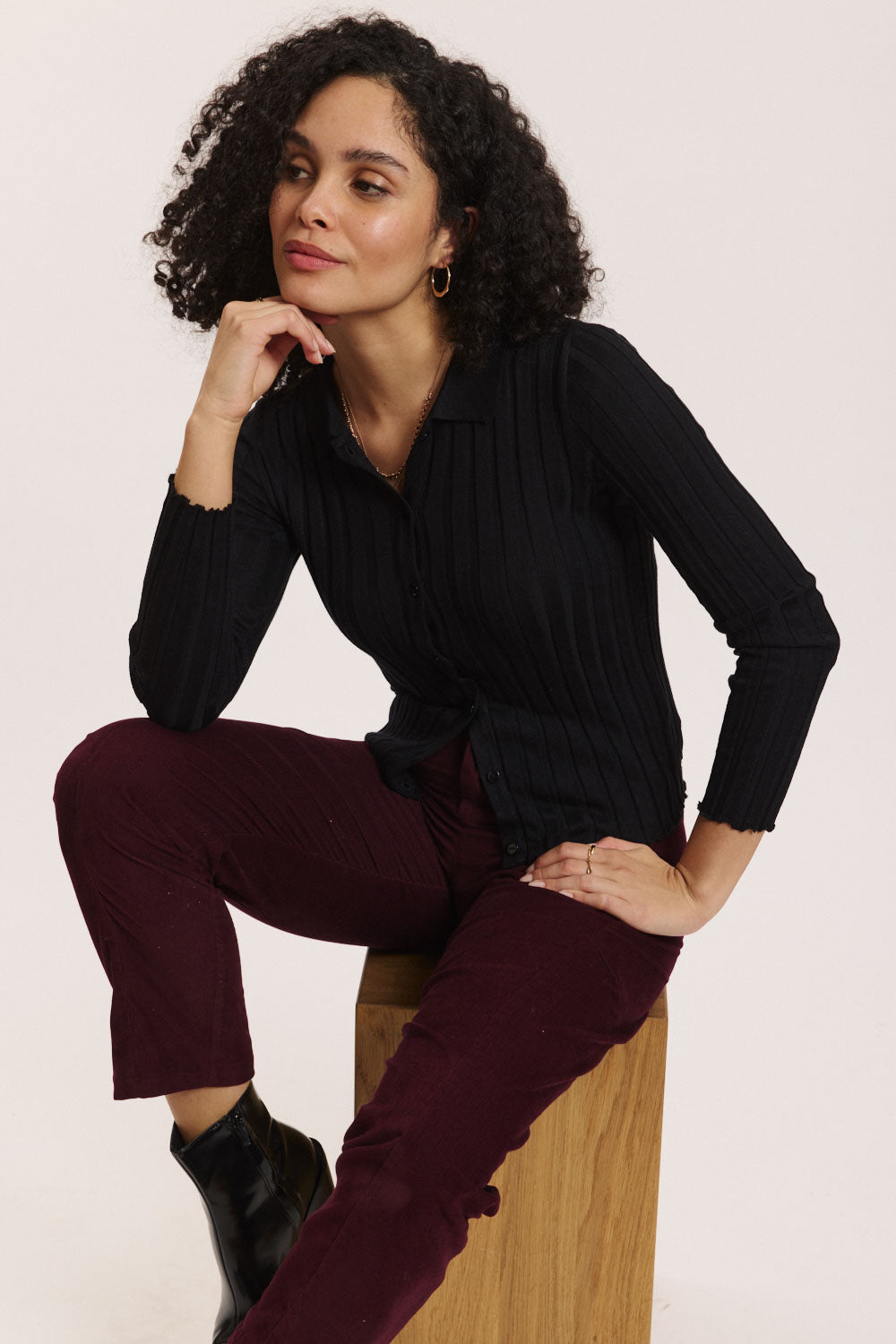 Cardigan Mellii aus EcoVero™ Rib