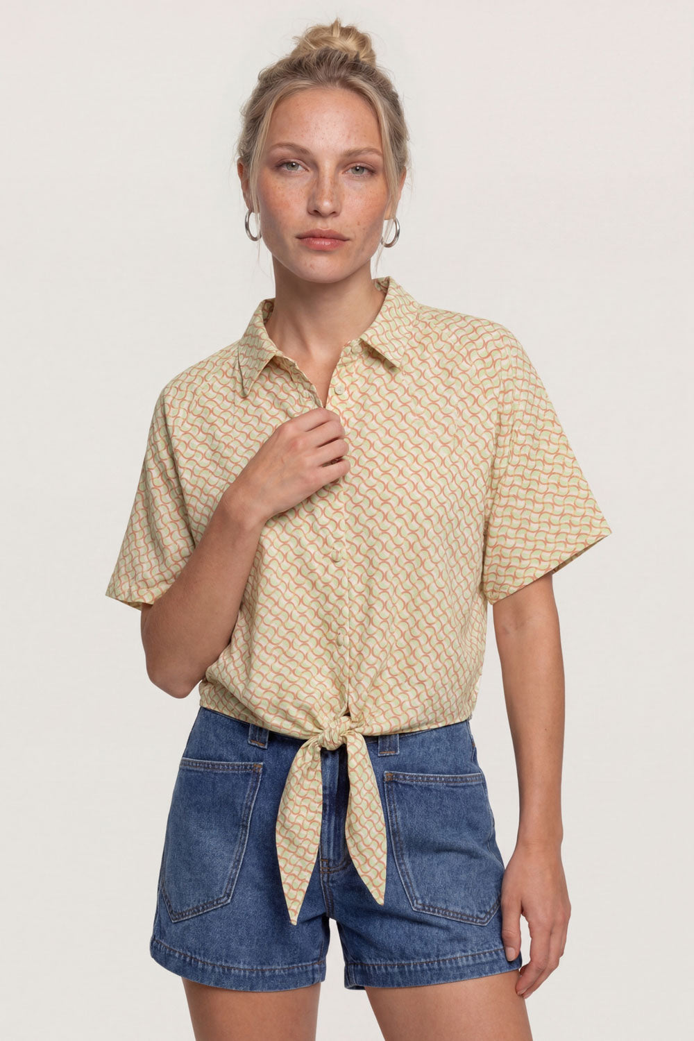 Image Malii – Shirt Knoten-Detail EcoVero_1