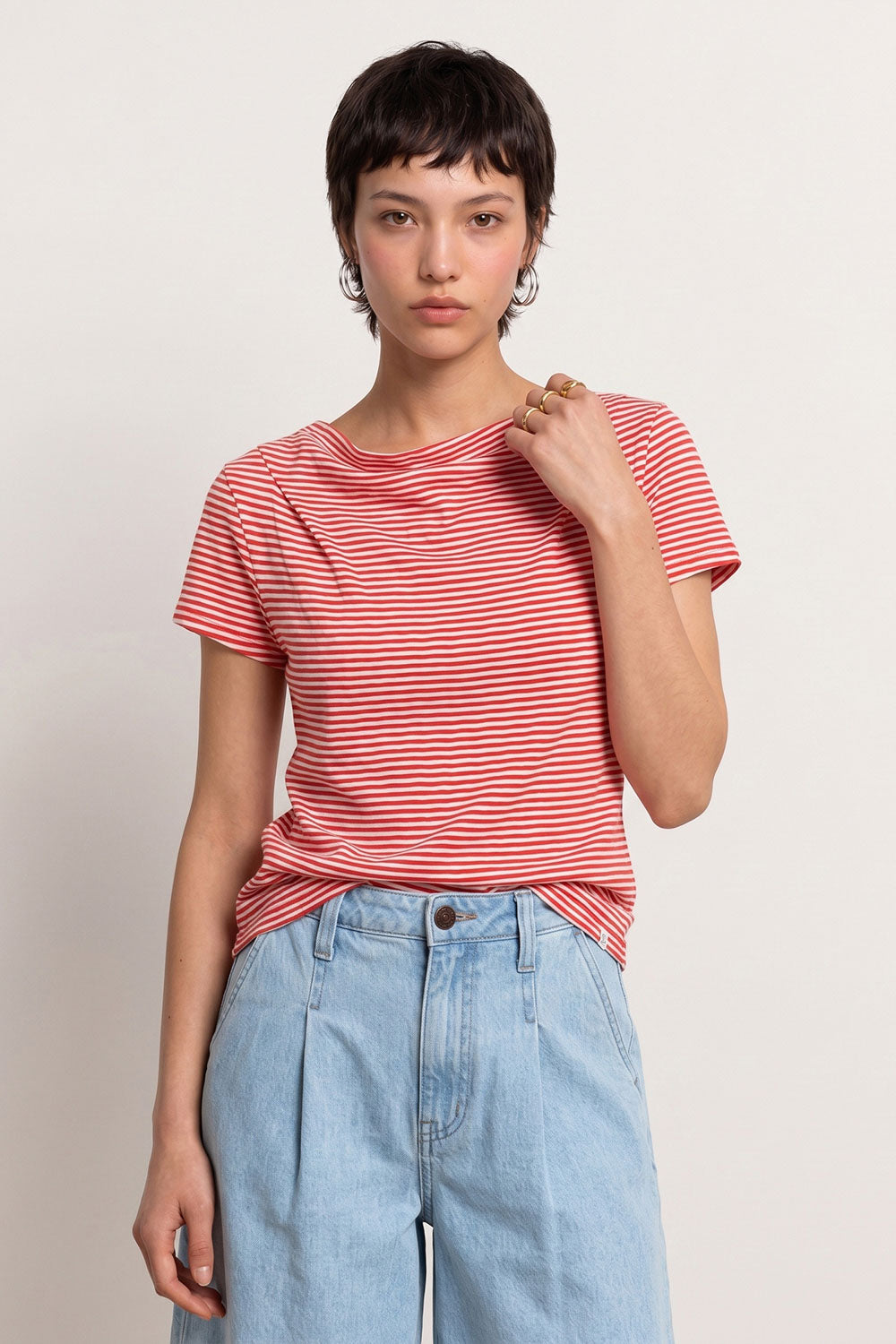 Image Ginaa – Slub-Jersey-Shirt Relaxed Fit_1