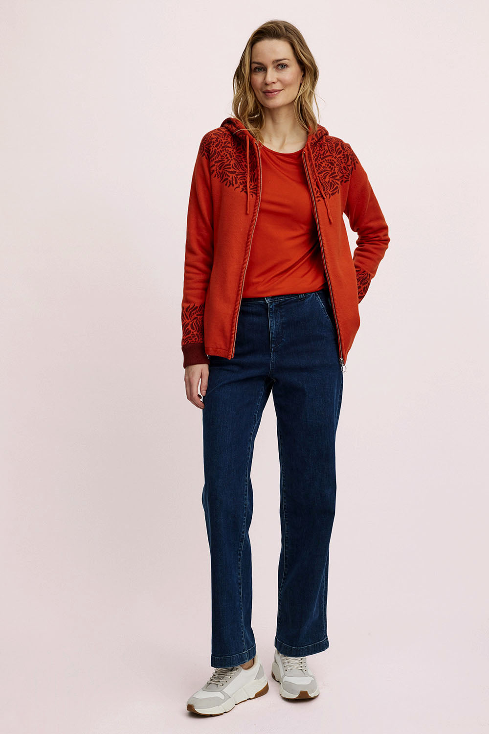 Jaquard-Strickjacke