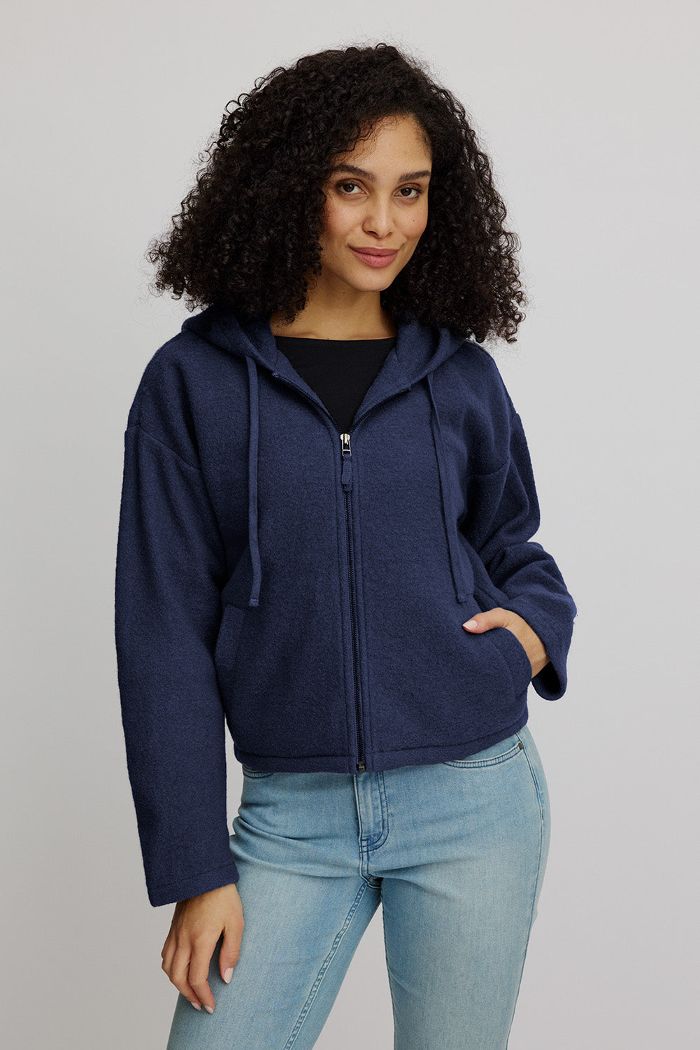 Gemütliche Jacke aus Walkwolle