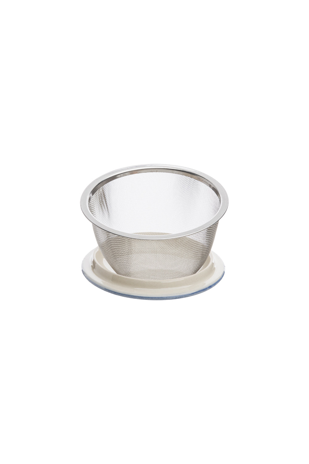 Cup with Tea Strainer VINTAGE GARDEN orange